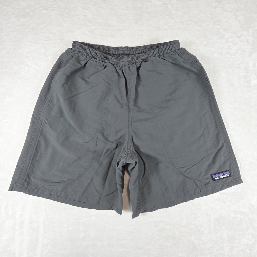 Patagonia Baggies Gray Shorts 5" Inseam Mens Small Lined Pockets Beach Vacation